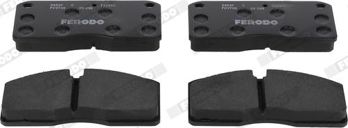 Ferodo FCV702 - Set placute frana,frana disc aaoparts.ro