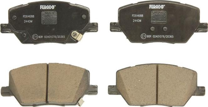 Ferodo FDB4688 - Set placute frana,frana disc aaoparts.ro