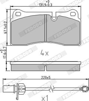 Mercury GDB1731 - Set placute frana,frana disc aaoparts.ro