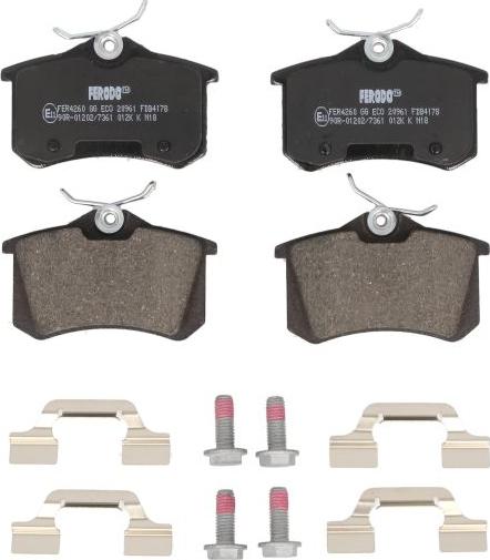 Ferodo FDB4178 - Set placute frana,frana disc aaoparts.ro