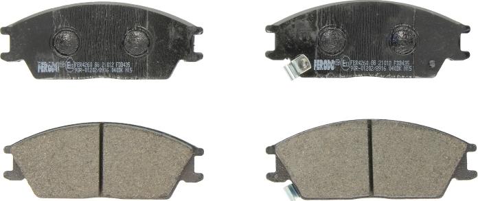 Ferodo FDB435 - Set placute frana,frana disc aaoparts.ro