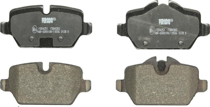 Ferodo FDB4383 - Set placute frana,frana disc aaoparts.ro