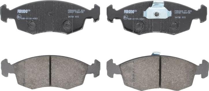 Ferodo FDB4735 - Set placute frana,frana disc aaoparts.ro