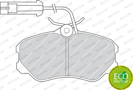 Ferodo FDB595 - Set placute frana,frana disc aaoparts.ro