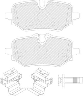 Ferodo FDB5561 - Set placute frana,frana disc aaoparts.ro