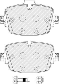 Ferodo FDB5387 - Set placute frana,frana disc aaoparts.ro