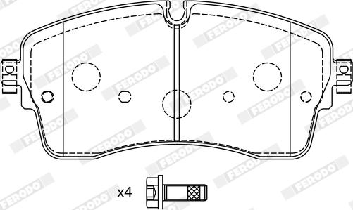 Ferodo FDB5221 - Set placute frana,frana disc aaoparts.ro
