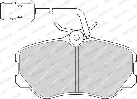 Ferodo FDB651 - Set placute frana,frana disc aaoparts.ro