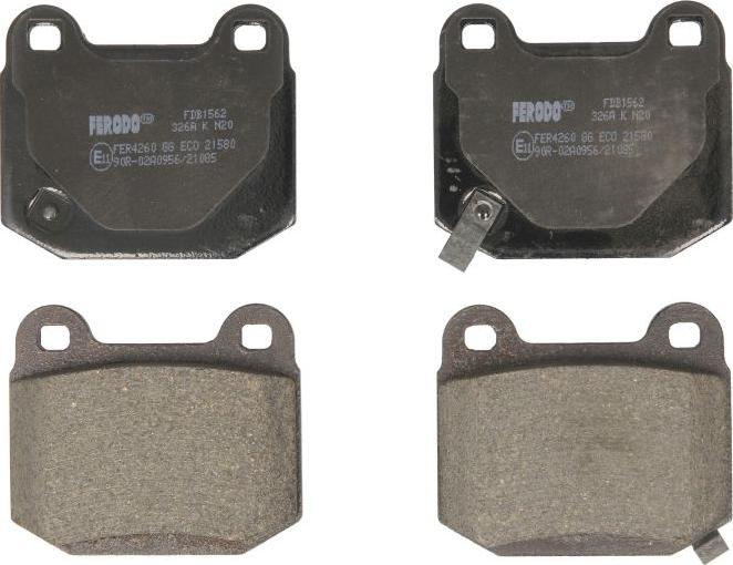 Ferodo FDB1562 - Set placute frana,frana disc aaoparts.ro