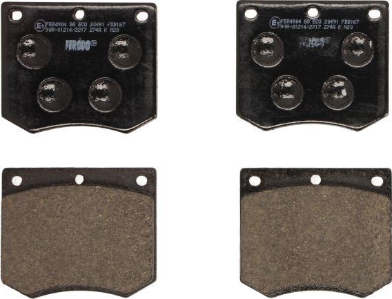 Ferodo FDB167 - Set placute frana,frana disc aaoparts.ro