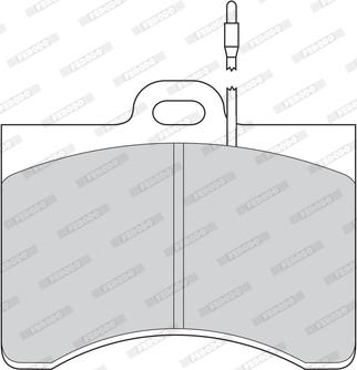 Ferodo FDB126 - Set placute frana,frana disc aaoparts.ro