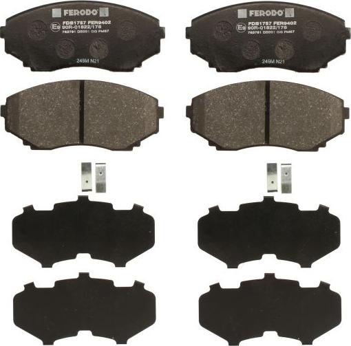 Ferodo FDB1757 - Set placute frana,frana disc aaoparts.ro
