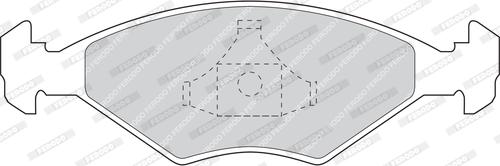 Ferodo FDB895 - Set placute frana,frana disc aaoparts.ro