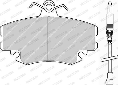 Ferodo FDB845F - Set placute frana,frana disc aaoparts.ro