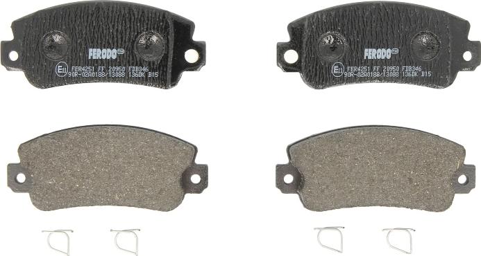 Ferodo FDB346 - Set placute frana,frana disc aaoparts.ro