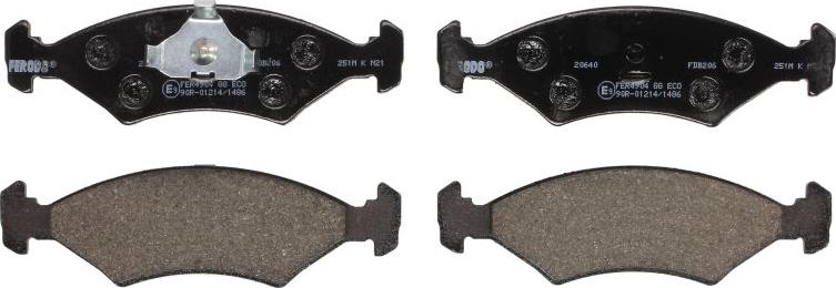 Ferodo FDB206 - Set placute frana,frana disc aaoparts.ro