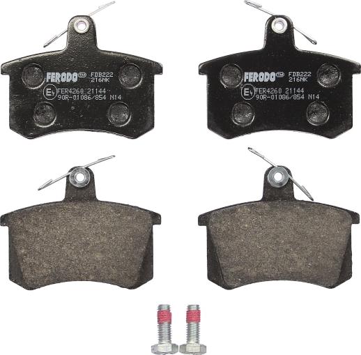 Ferodo FDB222 - Set placute frana,frana disc aaoparts.ro