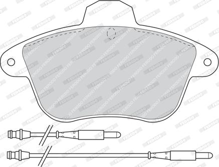 Ferodo FDB742 - Set placute frana,frana disc aaoparts.ro
