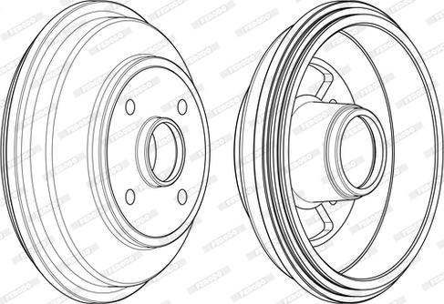 Ferodo FDR329808 - Tambur frana aaoparts.ro