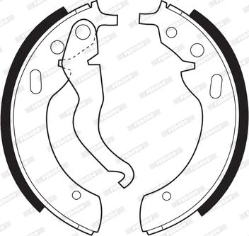 Ferodo FSB96 - Set saboti frana aaoparts.ro