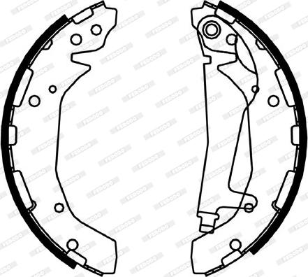 Ferodo FSB4038 - Set saboti frana aaoparts.ro