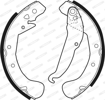 Ferodo FSB545 - Set saboti frana aaoparts.ro
