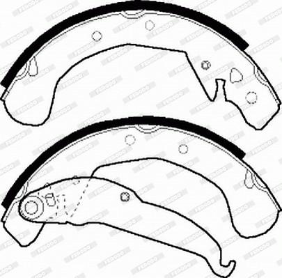 Ferodo FSB545 - Set saboti frana aaoparts.ro