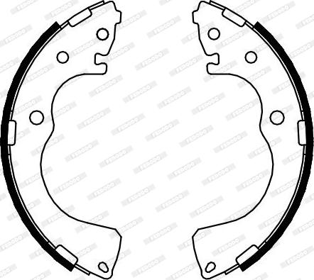 Ferodo FSB610 - Set saboti frana aaoparts.ro
