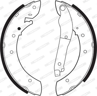 Ferodo FSB159 - Set saboti frana aaoparts.ro