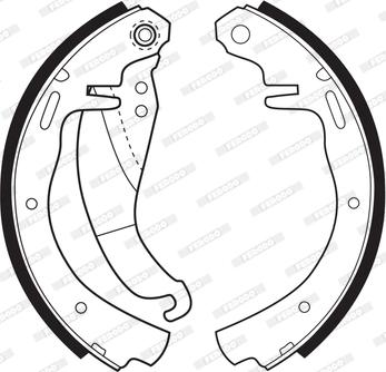 Ferodo FSB157 - Set saboti frana aaoparts.ro