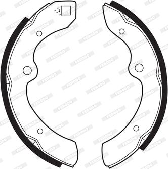 Ferodo FSB160 - Set saboti frana aaoparts.ro