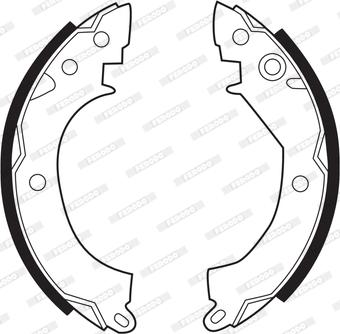 Ferodo FSB162 - Set saboti frana aaoparts.ro