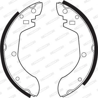 Ferodo FSB134 - Set saboti frana aaoparts.ro