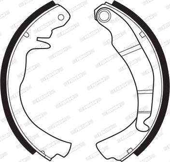 Ferodo FSB33 - Set saboti frana aaoparts.ro