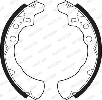 Ferodo FSB326 - Set saboti frana aaoparts.ro