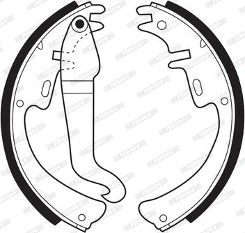 Ferodo FSB3 - Set saboti frana aaoparts.ro