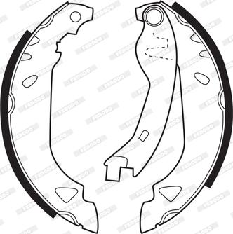 Ferodo FSB263 - Set saboti frana aaoparts.ro