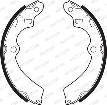 Ferodo FSB233 - Set saboti frana aaoparts.ro