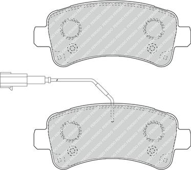 Ferodo FVR4950 - Set placute frana,frana disc aaoparts.ro