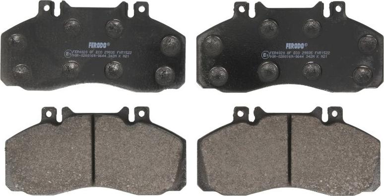 Ferodo FVR1522 - Set placute frana,frana disc aaoparts.ro