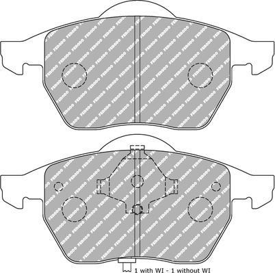 Ferodo Racing FDS1463 - Set placute frana,frana disc aaoparts.ro