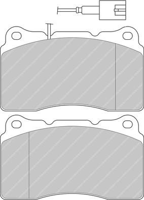 Ferodo Racing FDS1334 - Set placute frana,frana disc aaoparts.ro