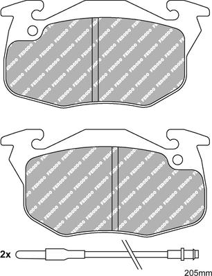 Ferodo Racing FDS393 - Set placute frana,frana disc aaoparts.ro