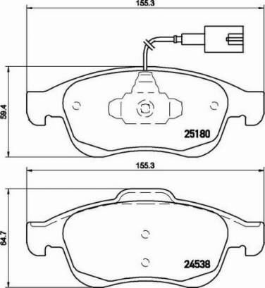 FIAT 77365355 - Set placute frana,frana disc aaoparts.ro