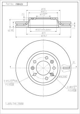 FI.BA FBD421 - Disc frana aaoparts.ro