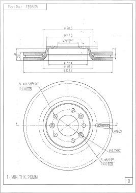 FI.BA FBD535 - Disc frana aaoparts.ro