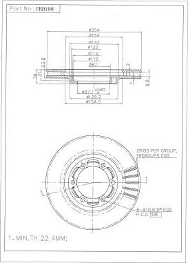 FI.BA FBD198 - Disc frana aaoparts.ro