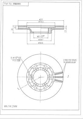 FI.BA FBD393 - Disc frana aaoparts.ro