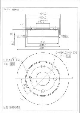 FI.BA FBD397 - Disc frana aaoparts.ro