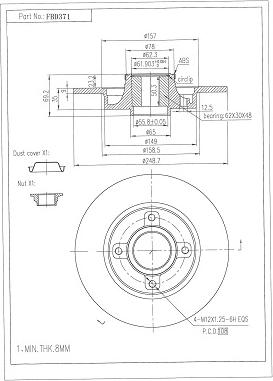 FI.BA FBD371 - Disc frana aaoparts.ro